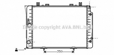 AVA QUALITY COOLING ms2151 -  Радиатор, охлаждение двигателя